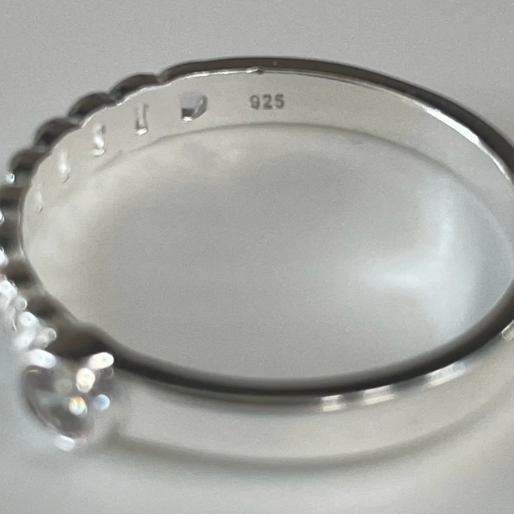 Sterling Silver Diamond Ring with Braided Band